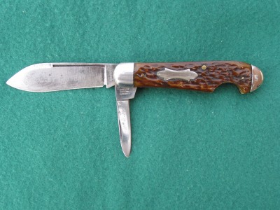 This is an interesting knife. Both tangs are stamped H. Boker &amp; Co's Improved Cutlery but the blade is etched Valley Forge.