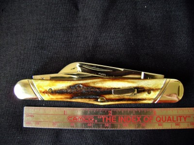 Schatt & Morgan 033 448 Stag Carpenter's Whittler - Closed Mark with Ruler.JPG
