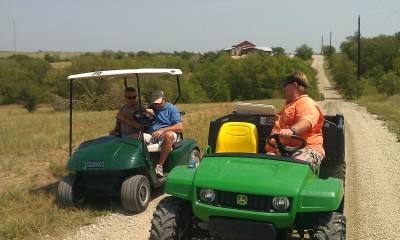 Our Transportation - with the clubhouse in the background.
