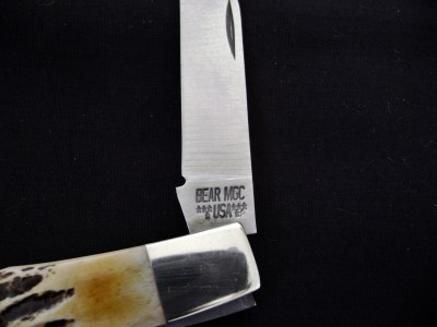 Bear & Son Bone Stag Wharncliffe Lockback - Tang Stamp.JPG