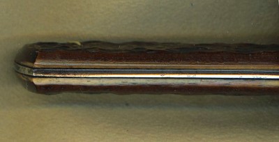 Edge view of the bone handles