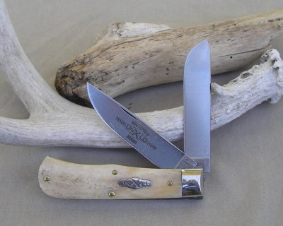 Tidioute Cutlery #73 Pioneer 
<br />30 pieces originally. Spey Blade engraved with 1 of 36.
