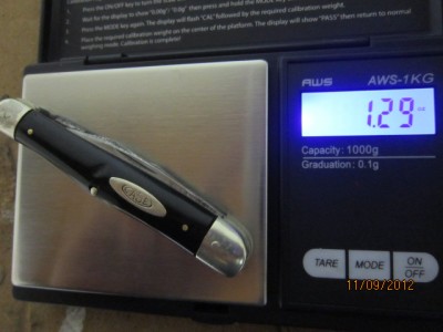tipping the scales about .05 of an oz lighter than the original. I think I would have ended up shaving another .02 off by the time I got it to a final finish state