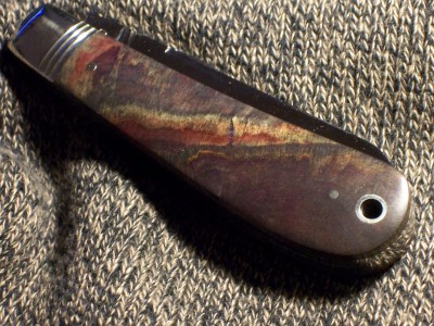 Wendell Carson Swayback Trapper with Box Elder Burl