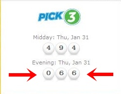 Pick 3 - Evening Jan 31.JPG