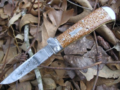 Schrade-GEC Auto Glitter Gold Acrylic.JPG