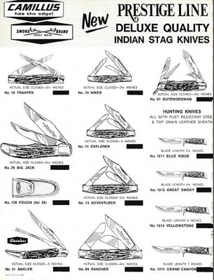 Camillus Prestige Line of Indian Stag Knives - 1973 Catalog.JPG