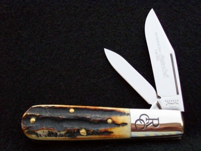 Bone Stag Barlow w/both bolsters stamped.