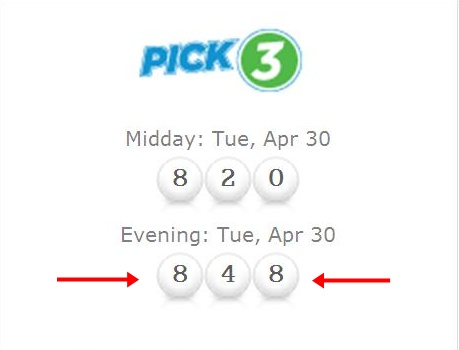 Pick 3 Tue April 30.JPG