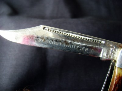 Camillus 72 Scout - '46 to '50 Bone Handle - Blade Etch.JPG