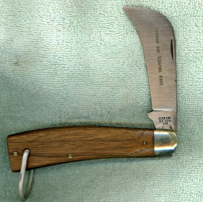 A newer Schrade, post 1973, but with a full blade.