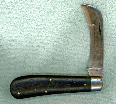 A Schrade Cut Co with ebony handle.