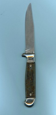 Imperial shell handled fixed blade