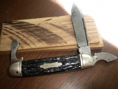 Seneca Cutlery Co. Scout Knife 3 Blade Utica NY.JPG