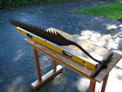 Ice saw &amp; 4' level