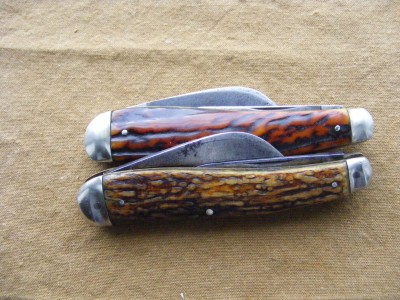 Comparison Henckels pressed stag steel pins &amp; stag NS pins