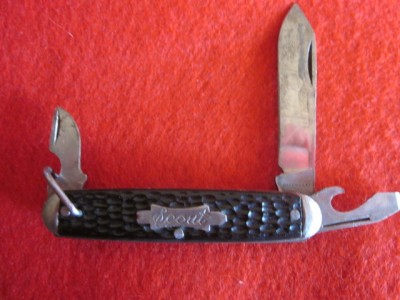Made In USA tang stamp<br />3 Blade Scout
