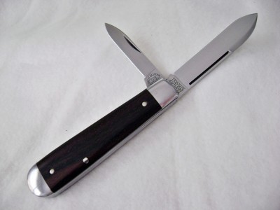 GEC 152212 Ebony - Huckleberry Boy's Knife - Angle Open.JPG