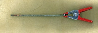 This is what the spring looked like just removed from the knife.