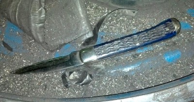 The leftover cast iron dust from your new damper pulley.