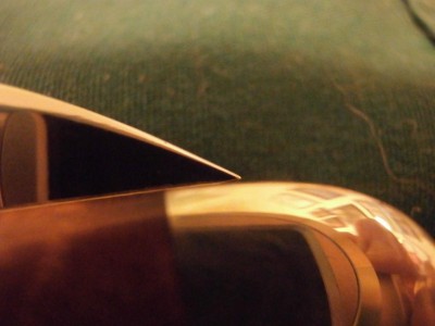 Protruding tip when closed...BAD!