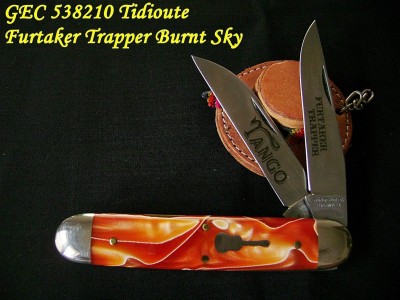 GEC 538210 Tidioute Furtaker Trapper Burnt Sky (One of 34 all no ser#) - Open Mark.JPG