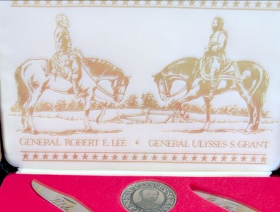 1987....... Civil War Commemorative........ Copperhead.... 2 Knife Set.