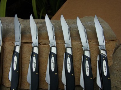The Buck on the left was made by Camillus - the others were made by Schrade.