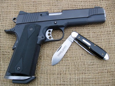 Kimber 1911 Custom TLE II  & Bullet End Jack.JPG