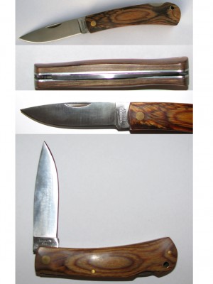 Kongsberg
<br />Norway
<br />
<br />Knife Type: Folding 
<br />Knife Lock: Back Lock
<br />Blade Edge: Plain
<br />Blade Thickness: 3 mm
<br />Overall Length: 200 mm
<br /> Closed Length: 118 mm
<br /> Blade Color: Silver
<br />Blade Material: Stainless
<br />Handle Material: Wood
<br />Weight: 110 g