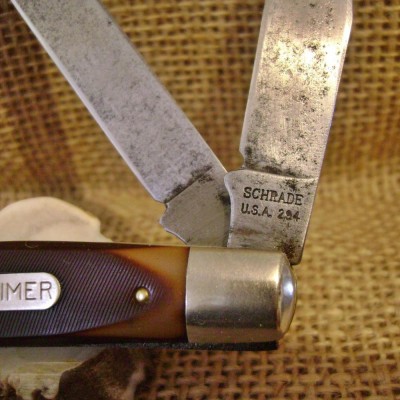 Schrade 294 Old Timer Trapper - Tang Stamp.JPG