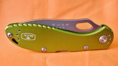 Buck Slimline 721GRSWM Green - Plain Edge (Walmart) Closed Mark.JPG