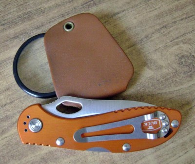 Buck 721 Slimline Orange (Walmart) - Closed Pile.JPG