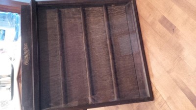 Remington display case.