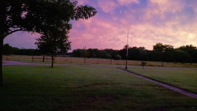 Sunset from the front porch