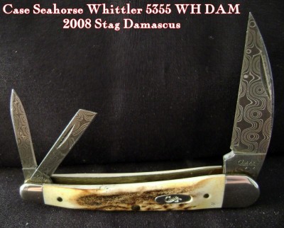 Case Seahorse Whittler 5355 WH DAM - 2008 Stag Damascus - Open.JPG