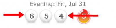 Friday July 31st 2015 Pick 3 Evening.jpg