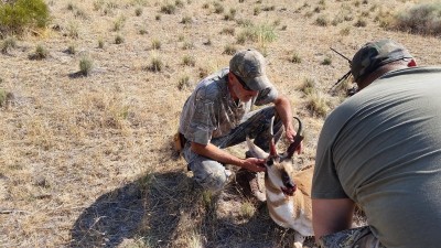 Antelope Pics_22 August 2105 Opening Day_Son and I about to dress.jpg