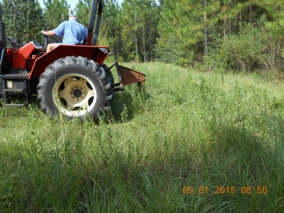 Had to use a subsoiler to break the clay in order to dig with loader.