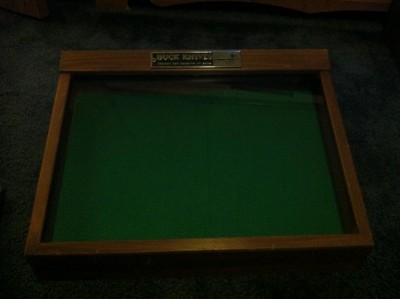 This is one of my 1930's Buck display cases, would upload more pictures, but you can only have 10 on the post.