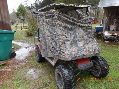 After the rain stopped, I wrapped the cart, what y'all think?