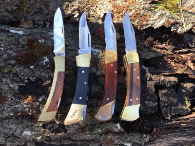 Various Lockback Hunting Knives.JPG