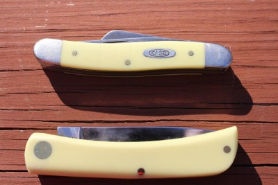 Case Stockman and Sodbuster Jr. in yellow