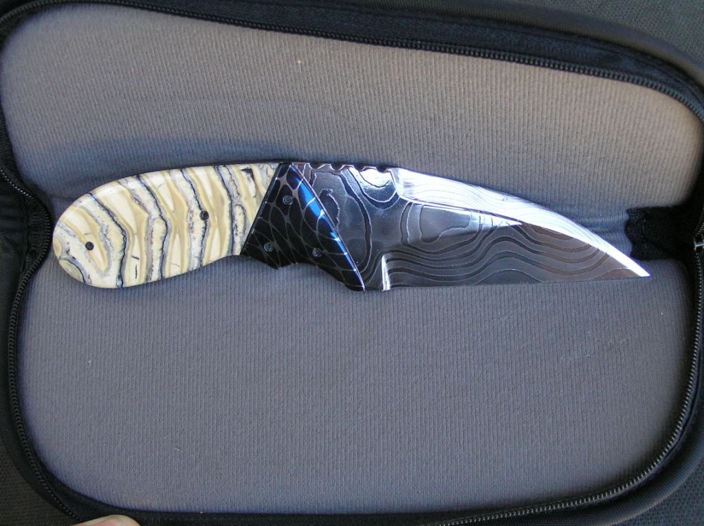 PJ Ernest "Jungle Stripe" Damascus Steel