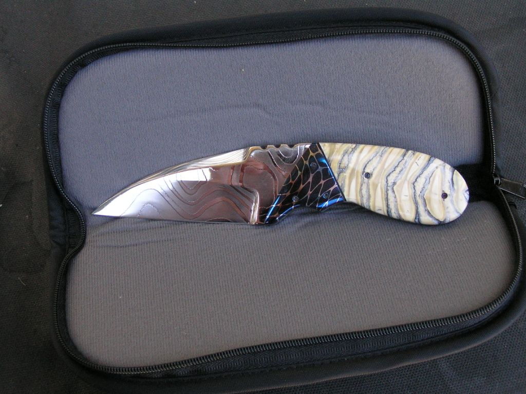 PJ Ernest "Jungle Stripe" Damascus Steel