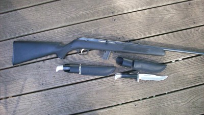 Buck 119's and Stevens .22 rifle 002.JPG