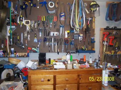 This is to the left of the corner bench