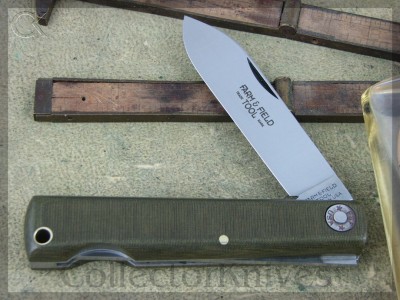 GEC Farm &amp; Field #99 Farmer Lock; OD Green Linen Micarta