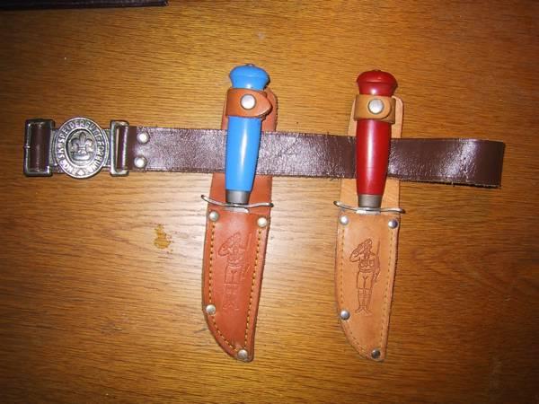When I grew up this was the most common boy scout knife. Made in Mora, Sweden.