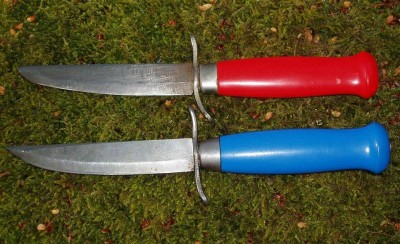 The red one and the blue handled one given to my son.